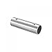 uxcell Rail Pipe Fitting 2-Way 100mm Length 202 Stainless Steel Straight Connector Brushed for 25mm/1