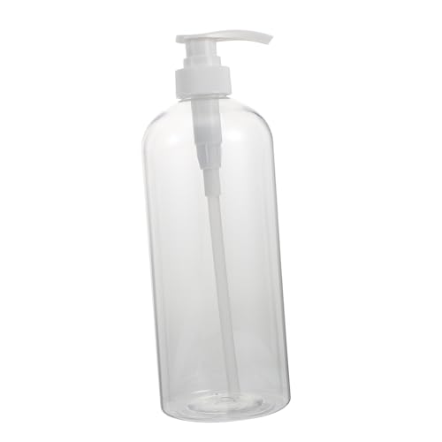 DEARMAMY 3Piezas Botella de Tipo Recargable de Unidades con Transparente y Blanca para Lociones y de Usar y Almacenar
