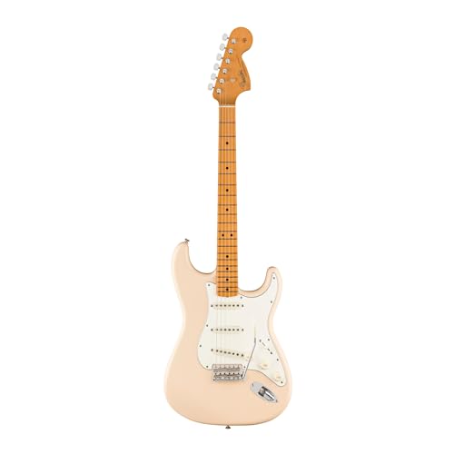 Fender Vintera III Late '60s Stratocaster with Maple Fingerboard Alder Body and Vintage-Style Tuning Machines (Olympic White)