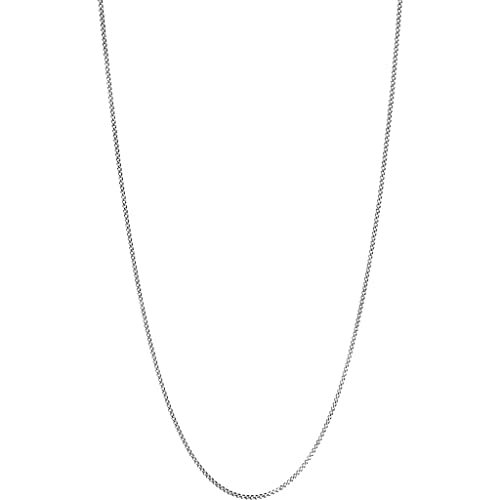 Mens 1.3mm Sterling Silver Chain Necklace | Polished