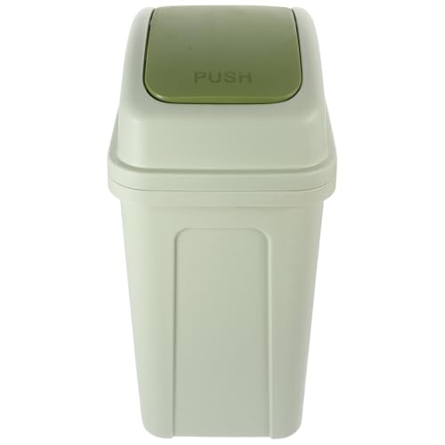 Poubelle à bascule grande capacité avec couvercle design pour cuisine