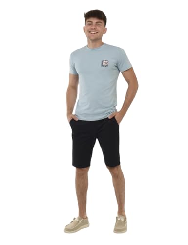 Bermudas YES ZEE de algodón elástico para hombre en corte casual