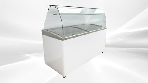 Elite Kitchen Supply Commercial Ice Cream Display Freezer, 60" Glass Door Cabinet, 6 Baskets, 115V/60Hz, SD551S with glass ETL