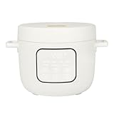 14-Cup Electric Rice Cooker with Automatic Keep Warm and Removable Nonstick Pot for Home Cooking (White)