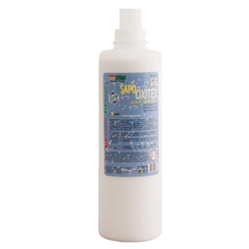 Rampi Sapo Oxitex Quitamanchas Fortalecedor Blanqueador Desinfectante Lavado de Ropa con Oxígeno Activo Fórmula Profesional Lavado 50 Lavados 1L