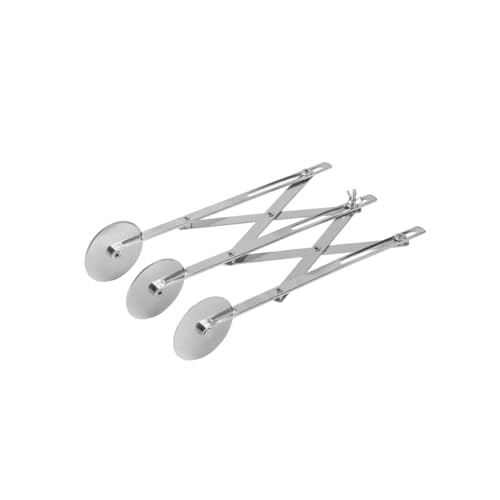 QUXVUIS Cortador de Pizza antiadherente con rueda fácil de limpiar para aplicaciones amplias cortador rueda Pizza con cuchillo rodillo versátil, 3 ruedas