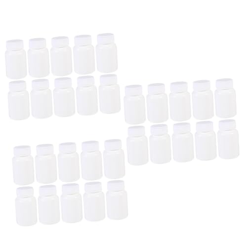 NOLITOY 30 Pcs Plastic Bottle Capsule Bottles Pill Vials Portable Pill Containers Plastic Pill Containers Pill Bottles Portable Capsule Containers Bottles