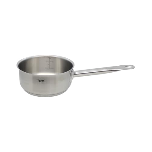 Elo 2432026 Casserole de cuisine 20 cm, casserole inox induction, casserole 20 cm, petite casserole, casserole tous feux, Acier inoxydable, 20 x 9 cm, Gris 5