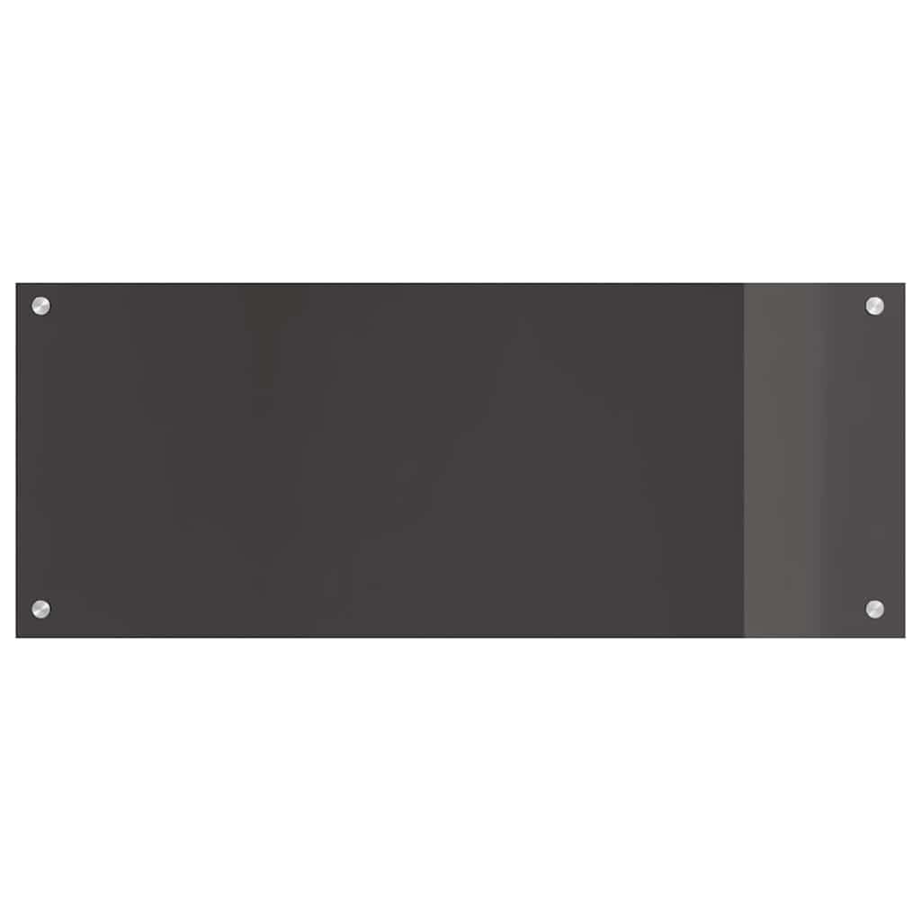 Generisch Küchenrückwand 2 pcs Dunkelgrau 100 x 40 cm Gehärtetes Glas,Heim Garten,Küche Esszimmer,Küchenhelfer -utensilien-3415467