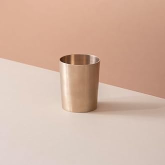 Veda Essentials. 36-Piece Kansa Dinner Set | Matte Finish | 6 Plate (10.5" Thali), 12 Bowls, 6 Glass, 6 Sweet Dish Plate, 6 Spoon | Authentic Indian Dining Collection - Bronze Dinner Set,Solid