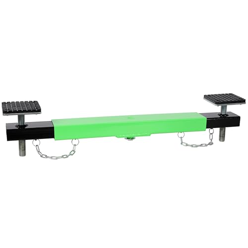 29.5–41.7 Inch Adjustable Floor Jack Cross Beam Adapter 2 Ton Capacity Axle Support Bar Underframe Lifting Crosspiece Vehicle Jack Attachment Green