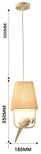 Lustre oiseau lampe suspendue pour plafond haut salon - 5