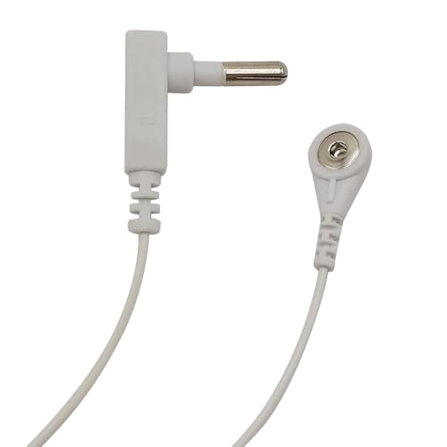 Image of 2Pcs Grounding Cords, Replacement Grounding Cable Accessories for Grounding Sheets Grounding Mat (Grounding Cords with 2 Plug Port)