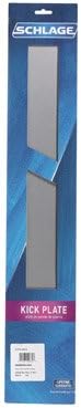 Schlage 6 in. H x 34 in. L Anodized Aluminum Kickplate