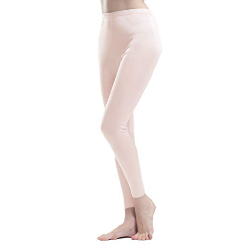 Paradise Silk Pure Silk Knit Women Underwear Long Johns Bottom Only[US6,Flesh]