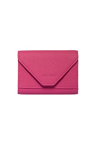 Image of grande 3639 Card Cases, Pink, Small, Leather Card Holder With Magnetic Closure, Small Women Accordion Wallet