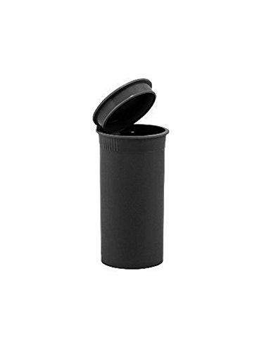50x 13 Dram / 50ml Pop Top Bottle Stash Containers - BLACK