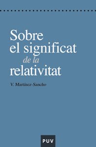 Portada de Sobre el significat de la Relativitat