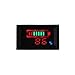 Lead-Acid Lithium Battery Capacity Indicator Analyzer 72V Mini Volt Panel Meter Car Battery Charger Level LED Voltage Meter(Lead-Acid (Black))