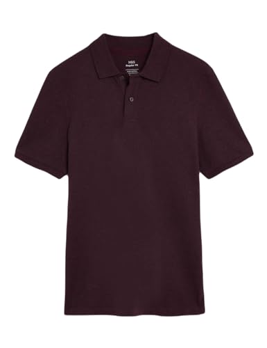 Image of Marks & Spencer Men's Cotton Collared Regular Fit T-Shirt