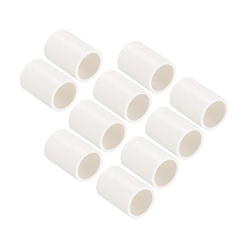 QUARKZMAN 10 Paquete PVC Tuberías Montajes Rápidos Conectores Rápidos Conectores Adaptadores, Recto Acoplamiento Enchufe, Aplicar a Exteriores/jardín (20mm ID)