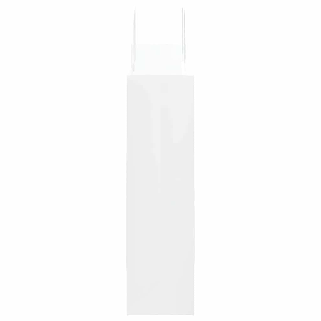 vidaXL Papiertragetaschen 50 Stk., Papiertüten mit Henkeln, Papiertüten, Geschenktüten für Einkaufen Hochzeiten Verpackungen Partys Geburtstag Weihnachten, Weiß 32x12x42cm
