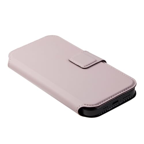 Deff ディーフ iPhone17用 16用 15用 14用 13用 12用 MagSafe用 makuake展開モデル 脱着式 ワンタッチ 磁石 貼付け 手帳カバー SNAPCOVER 6.1-6.3inch ペールピンク