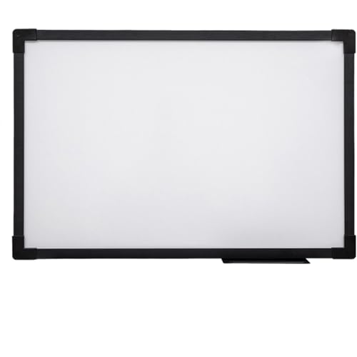 Quadro Branco Moldura MDF REVESTIDO na cor Preta Soft STALO, 80X60