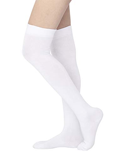 Women's Over The Knee High Socks Knee Socks(White) #TOP2