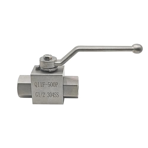 Vanne à bille haute pression 3/8 en acier inoxydable 304 avec joint POM