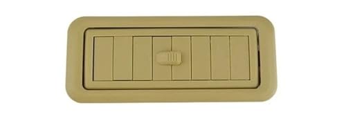 Rejilla de ventilación con flujo eficiente y color gris para techo de Land Cruiser 62985