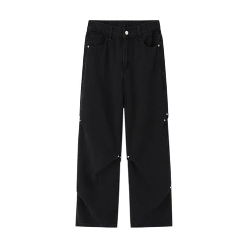 Men’S Low Waist Washed Jeans Regular Fit Straight Leg Denim Pants Casual Style Zipper Fly Pockets Jeans2