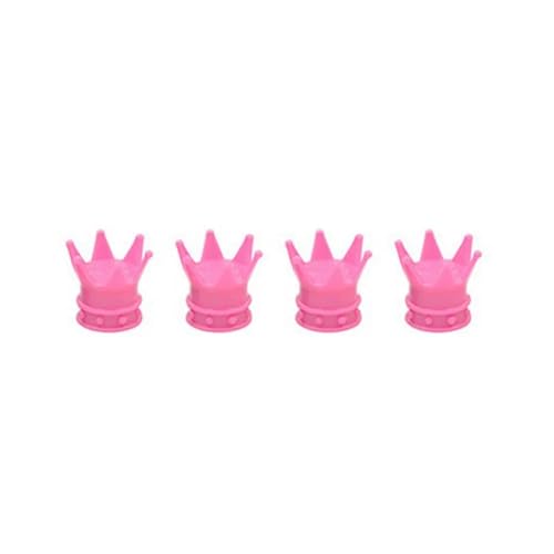 4pcs Pink Car Wheel Tire Air Valve Stems Cover Caps Wheel Rims Car Accessories Exterior Parts Compatible WithCar