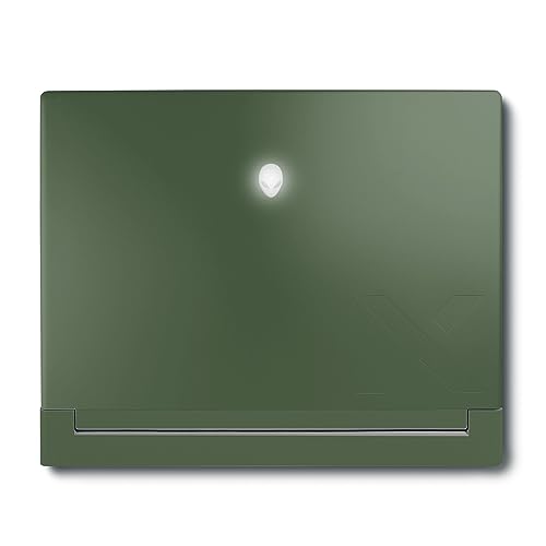 Image of MightySkins Skin Compatible with Alienware X16 R1 (2023) Full Wrap Kit - Solid Olive | Protective, Durable, and Unique Vinyl Decal wrap Cover | Easy to Apply & Change Styles | Made in The USA