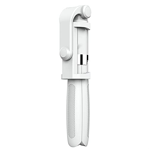 Soporte portátil para teléfono SCRUBY LHB99 blanco con trípode selfie y obturador Bluetooth