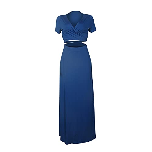 Image of MESLIMA Two Piece Dresses Sets for Women Summer Boho Maxi Dresses