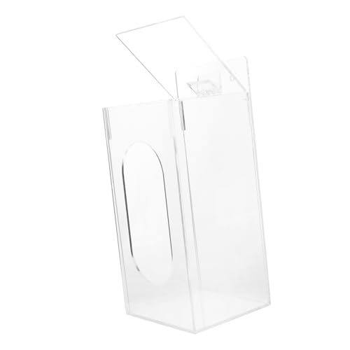 OHPHCALL Acrylic Wall Mount Mask Dispenser Versatile Holder for Face Masks Gloves Hair Buns Beard Covers Lightweight Storage for Hospitals Labs Food Service