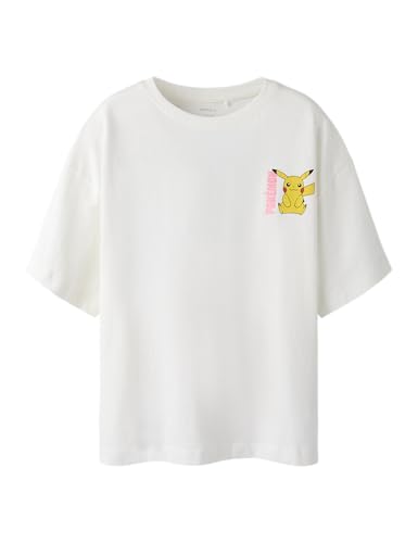 NAME IT T-Shirt Pokémon pour Fille, Cloud Dancer, 134-140