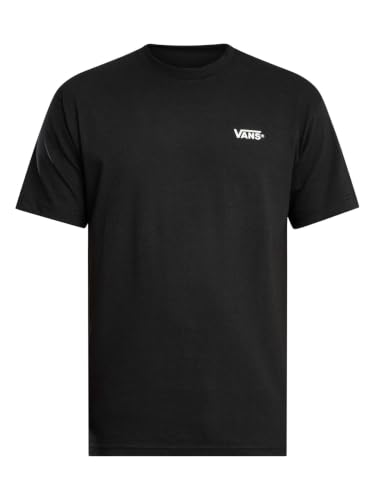 Vans T-Shirt SS Poitrine Gauche, Noir et Blanc