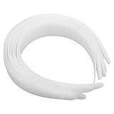 Beaupretty 12個入白色プラスチックヘッドバンド 手作り用カーブ付き女性用ヘアアクセサリー 発表会やパーティーに 日常使いにも対応