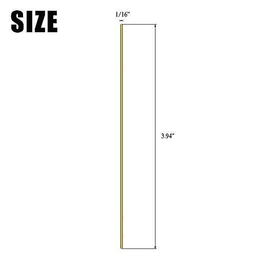 Sutemribor SUTEMRIBOR-BRASS-ROD 21 Pieces 1/16 Inch X 3.94 Inch Brass Rods thumb #1