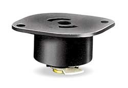 15A Midget Locking Flanged Receptacle 2P 3W 120VAC