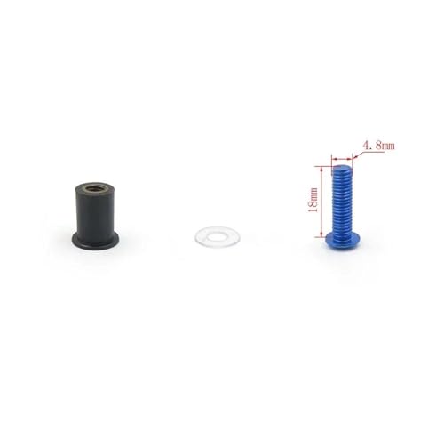 Kit pernos parabrisas de moto con arandela y tuerca para Suzuki 5