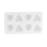 BESTonZON Moule à Chocolat Coeur Moules En Silicone Pour Bonbons Plateaux à Gâteaux Coe...