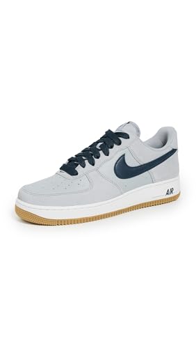 Nike Men's Air Force 1 '07 LV8 Sneakers, Lt Smoke Grey/Armory Navy, 9 Medium US
