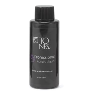 Tones Monomer Acrylic Nail Liquid - Professional-Grade Nail Monomer Liquid for Acrylic Nail Powder - MMA-Free Acrylic Monomer Liquid - Prevents Discoloration for Flexible, Durable Nail Art (2 Fl Oz)