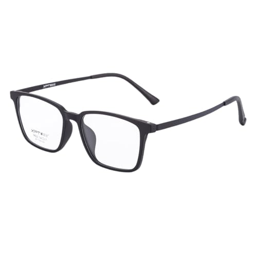 Monture de lunettes homme en titane pur ultralégère et design noir élégant