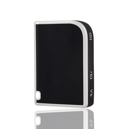 OFF WE GO Coque de Clé Etui Cles pour LYNK&CO 01 02 03 05 06 01 09 Protecteur Clé Voiture Couverture Clé Accessoire Voiture Clé à Télécommande, Noir Argent