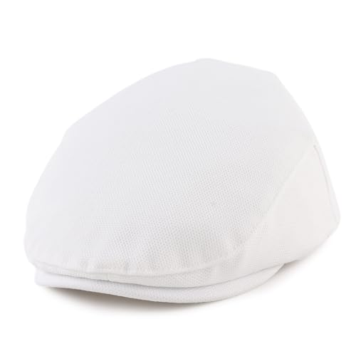 OMUKY Kids Vintage Newsboy Cap Toddler Tweed Beret Hat Cabbie Hat Little Kids Driver Cap(White,1-2T)