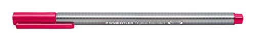 STAEDTLER 334-23 Triplus Fineliner Superfine Pen, 0.3mm Line Width - Bordeaux (Box of 10)